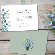 Simple Fleurs Sauvages Bohème Bleu Poussiéreux & S