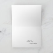 Carte De Remerciements Simple Fun Script Font Guest Photo Mariage (Intérieur)