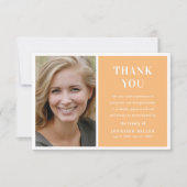 Carte De Remerciements Simple Garde de deuil de photo (Devant)