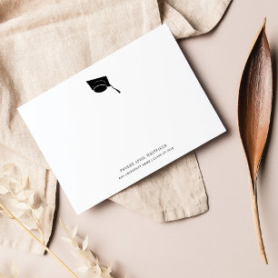 Carte De Remerciements Simple Graduation Classic Classe de Casquette de 2