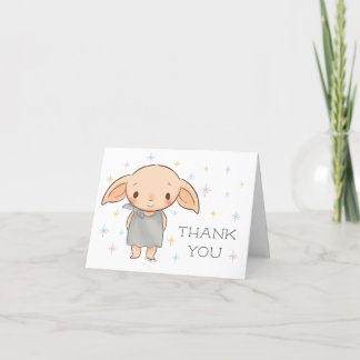 Carte De Remerciements Simple Harry Potter - Anniversaire de Dobby