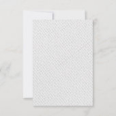 Carte De Remerciements Simple lettrage de script gras blanc Mariage Fête (Dos)