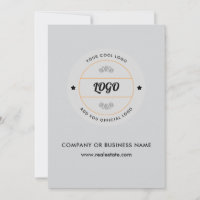 Simple logo d'entreprise rond et texte personnalis