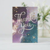 Carte De Remerciements Simple Magical Trail Celestial (Debout devant)