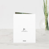 Carte De Remerciements Simple Mariage de l'arbre cardiaque du Monogramme  (Dos)