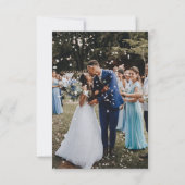 Carte de remerciements simple Mariage photo (Dos)