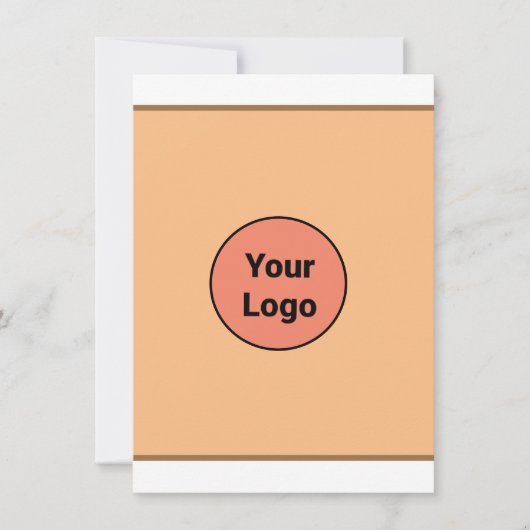 CARTE DE REMERCIEMENTS SIMPLE MINIMAL AJOUTER VOTRE LOGO TEXTE PERSONNALI (Devant)