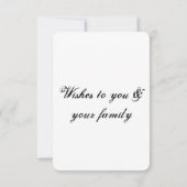 Carte De Remerciements simple minimum ajouter votre texte halloween (Dos)