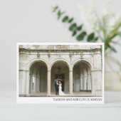 Carte De Remerciements Simple Modern Wedding Thank you card (Debout devant)