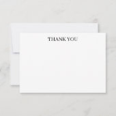Carte De Remerciements Simple Modern Wedding Thank you card (Dos)