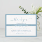 Carte De Remerciements Simple moderne Bereavit Sympathy Funeral (Debout devant)