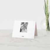 Carte De Remerciements Simple Monogramme Box 4 Multi Photo Modern Mariage (Dos)