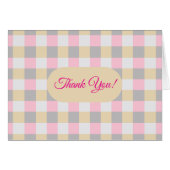 Carte de remerciements simple Pastel (Devant Horizontal)