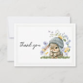 Carte de Remerciements Simple Petit Lapin (Devant)