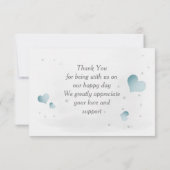 Carte De Remerciements Simple petit zèbre mignon (Dos)