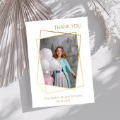 Carte de remerciements simple photo moderne