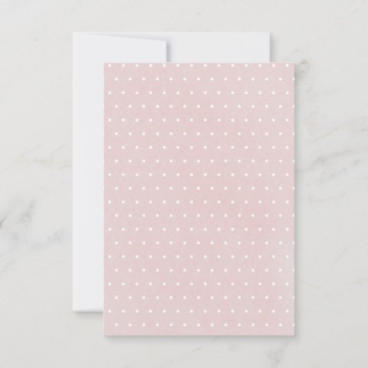 Carte De Remerciements Simple Pink Girl Baptism Christening Photo (Dos)