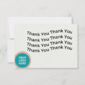 Carte de remerciements simple pour votre entrepris (Devant)