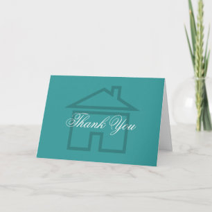 Carte De Remerciements Simple Real Estate Business Thank You Cards