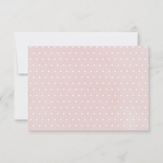 Carte De Remerciements Simple rose fille Baptême Christening Photo (Dos)