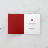 Carte De Remerciements Simple Rouge Double Bonheur Mariage chinois modern (Intérieur)