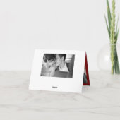 Carte De Remerciements Simple Rouge Double Bonheur Mariage chinois modern (Dos)