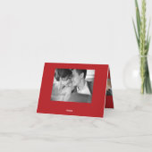 Carte De Remerciements Simple rouge noeud double bonheur Mariage chinois (Dos)