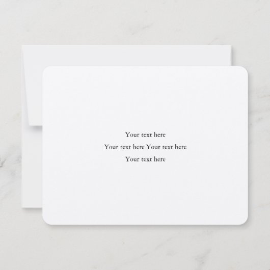 Carte De Remerciements Simple rustique noir Script Brown Mariage Kraft (Dos)