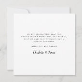 Carte De Remerciements Simple Script Mariage Photo Collage  (Dos)