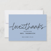 Carte De Remerciements Simple Script Moderne Fête de Remise de Cadeaux de (Devant)