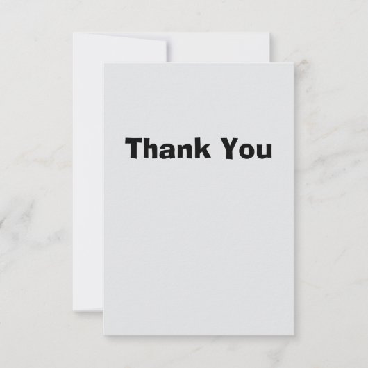 Carte De Remerciements Simple Thank You Card (Devant)