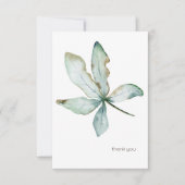 Carte De Remerciements Simple Tropical Green Custom Seafoam (Devant)