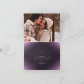 Carte De Remerciements Simple Violet Moderne Géométrique Or Mariage (Intérieur)