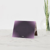 Carte De Remerciements Simple Violet Moderne Géométrique Or Mariage (Dos)