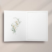 Carte De Remerciements Simple White Calla Lily Eucalyptus Sympathy