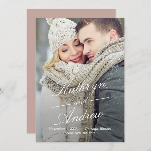 Carte De Remerciements Simplement Nous Modifier La Couleur Enregistrer La (Devant / Derrière)