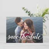 Carte De Remerciements Simplement Romantique COULEUR ÉDITABLE Enregistrer (Debout devant)