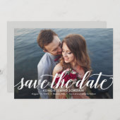 Carte De Remerciements Simplement Romantique COULEUR ÉDITABLE Enregistrer (Devant / Derrière)