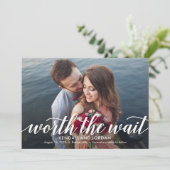 Carte De Remerciements Simplement Romantique COULEUR ÉDITABLE Enregistrer (Debout devant)