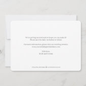 Carte De Remerciements Simplicité Pure COULEUR ÉDITABLE Enregistrer La Ca (Dos)