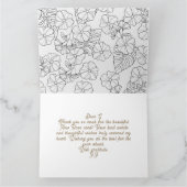 Carte de remerciements sincère (Intérieur)