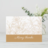 Carte de remerciements sincères (Debout devant)