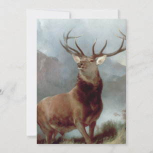 Carte De Remerciements Sir Edwin Landseer Monarque du Glen, 1851