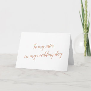 Carte De Remerciements Sister Wedding Thank You Card