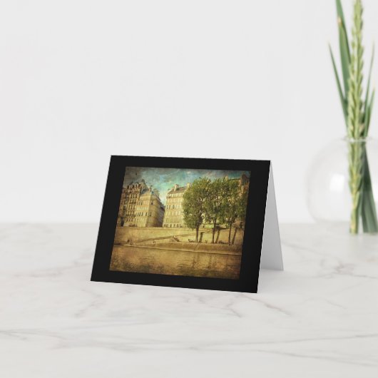 Carte De Remerciements Sitting along the Seine with Kristin (Devant)