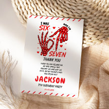 Six Seven Anniversaire Squelette Mains Fête