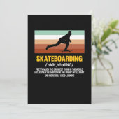 Carte De Remerciements Skateboard Definition Skateboard Skateboard (Debout devant)