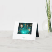 Carte De Remerciements Skeleton Keys on Green Background (Dos)