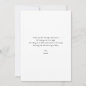 Carte De Remerciements Sketchchy Black & White Meilleur papa jamais (Dos)