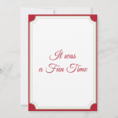 Carte De Remerciements Ski de descente (Dos)